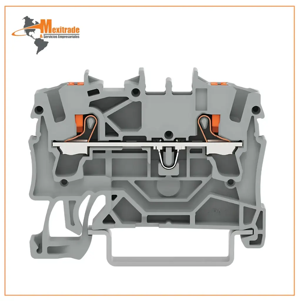 2-conductor through terminal block WAGO 