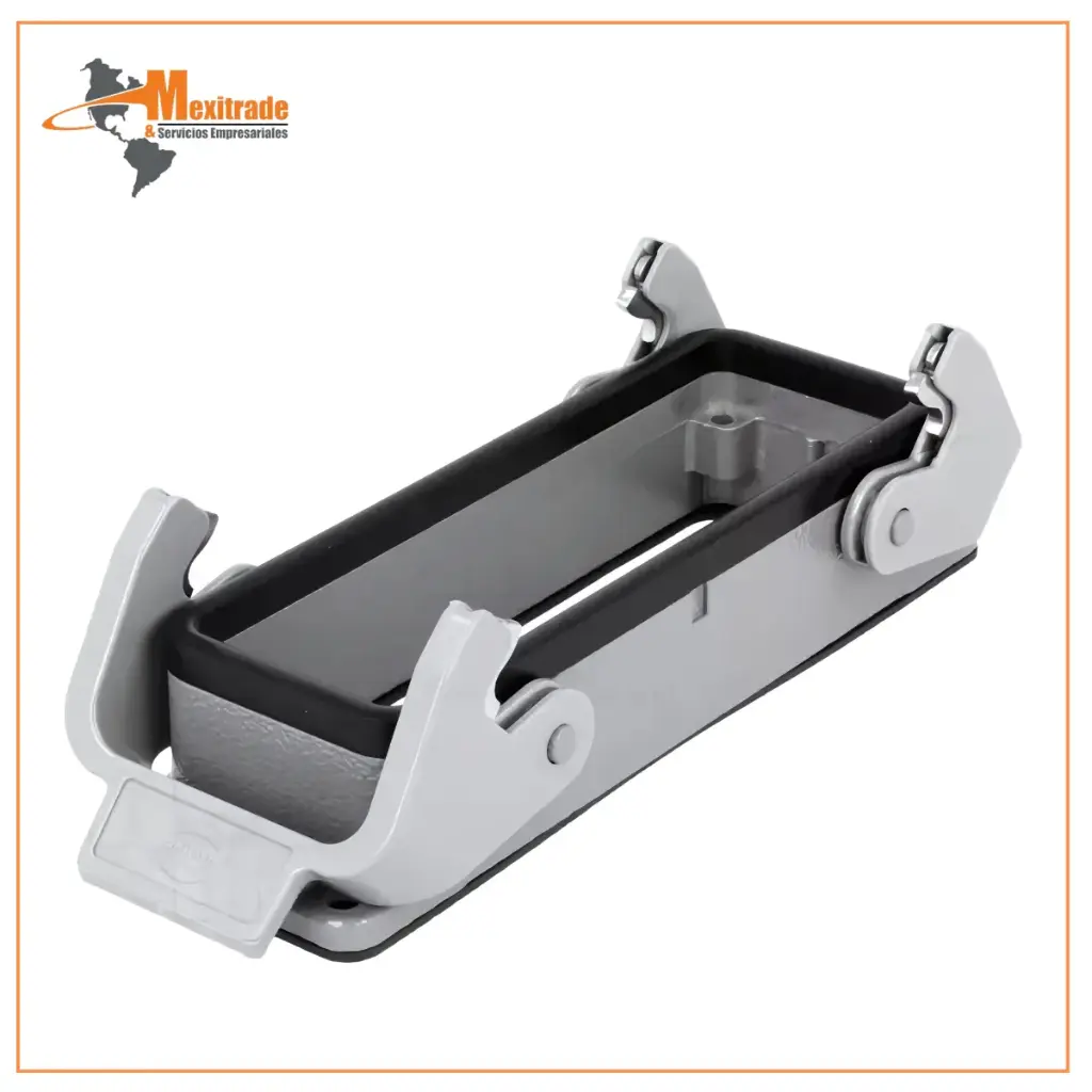 Base tipo panel Han 24 B doble leva Harting