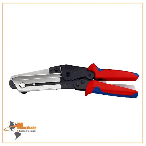[95 02 21] Cortante para plásticos y conductores de cable KNIPEX 95 02 21, 275 mm con fundas dobles bruñidas