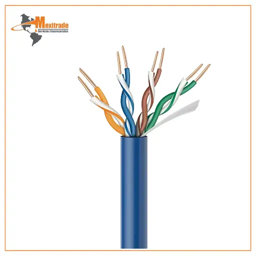 [510-85264] Cable UTP CAT5e CONDUMEX, color azul STEREN