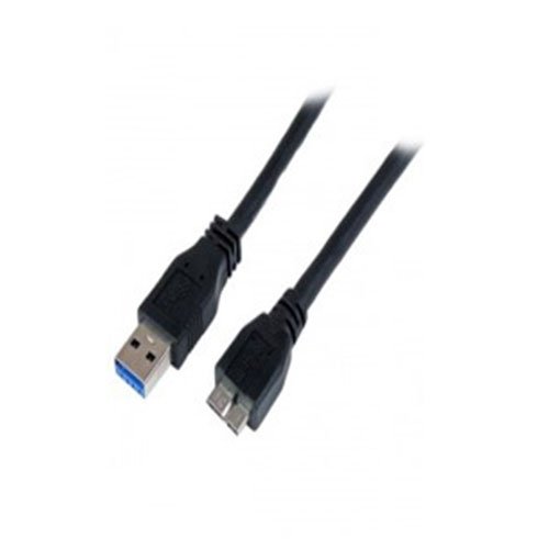 StarTech Cable Certificado 1m USB 3.0 Super Speed SS Micro USB B Macho a USB A Macho Adaptador – Negro SKU -USB3CAUB1M