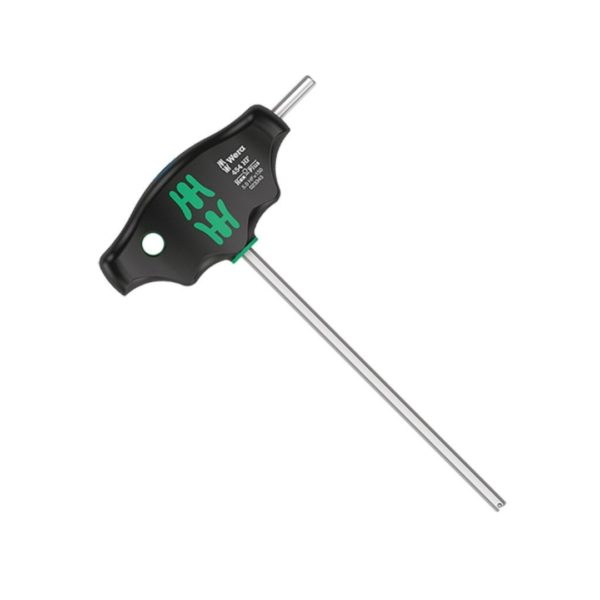 454 Hex-Plus HF 5 x 150 mm T-Handle Hex driver with Holding Function marca Wera. SKU 5023343001