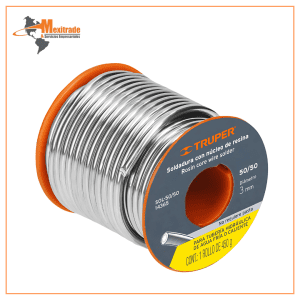 Soldadura con núcleo resina 60/40, para electrónica, 450 g