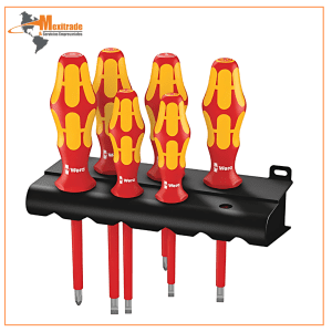 Juego de destornilladores profesionales aislados kraftform plus 160i/6 Wera