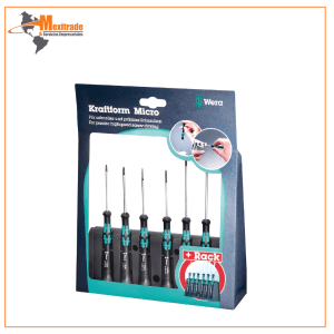 2035/6 A Juego de Desarmador Kraftform Micro de 6 Piezas Wera