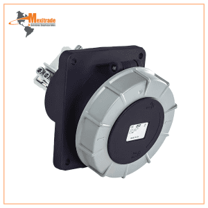 Base empotrar inclinada 125A 3P+T 500VCA 7h Negro IP66-IP67