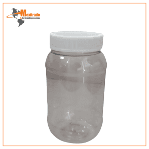 Frasco de Plástico Transparente 500ml con tapa