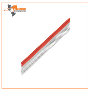 Puente de Conexión Transversal Weidmüller ZQV 1.5N/50 RD – 50 Polos (Rojo)