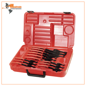 Juego de Pinzas para Anillos de Retención 12 pinzas Rojo