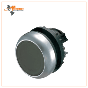 M22-D-S, Pulsador,plano,negro