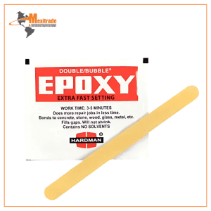 EPOXY rojo de fraguado extrarápido Hardman DOUBLE/BUBBLE