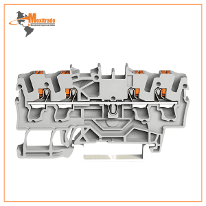 Borna de paso para 4 conductores Wago