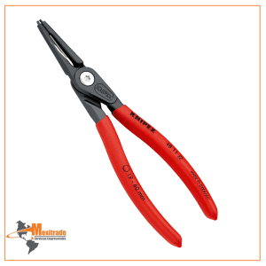 Knipex 48 11 J4 SB – Pinza de precisión recubierta para anillos de retención interiores en taladros – 320 mm
