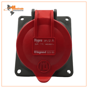 Base Empotrable Ip44 440-460v 32a 3p+t Roja Legrand 523 50 Rojo