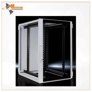 Armario para redes/servidores TS IT con puerta transparente, con guías perfil de 19" Rittal