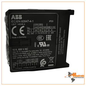 Contactor IEC/EN 60947-4-1 – 24 V – Wide Legs (EE. UU.)