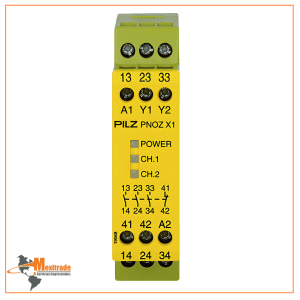 Relevador de Seguridad Pilz PNOZ X1 – 24V AC/DC (3 n/o, 1 n/c)