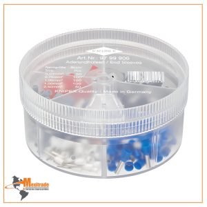 Knipex 97 99 906 – Caja de conectores de cable para crimpado, ideal para electricistas y técnicos