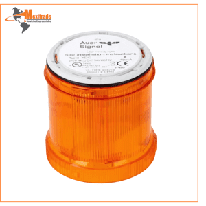 PC7DC Lámpara Led luz fija color ámbar 24V AC/DC AUER