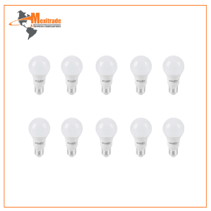 Paquete 10 Pz Foco A19 Led 8.5 W Multivoltaje, Luz De Día Luz De Día Tecnolite E27