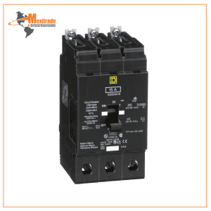 Interruptor mini atornillable marco E Square D de 3 Polos, 15A, 480Y/277 VCA y 18/25kA