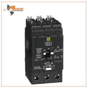 Interruptor mini atornillable marco E Square D de 3 Polos, 40A, 480Y/277 VCA y 18/25kA