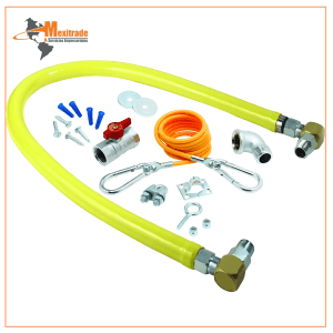 Manguera de gas con accesorios de giro libre T&S Brass HG-2D-48SK