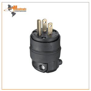Leviton Clavija de Hule de Grado Comercial – 15A, 125V (3 Polos)