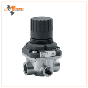 Regulador de presión 1/8” (0–4 bar)  Control de aire neumático