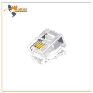 Plug Modular 6p4c (RJ11 / RJ14) – Conector Macho No Blindado