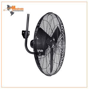 Ventilador Industrial de Pared Brisa WI-30 Negro – 20” con 3 Velocidades