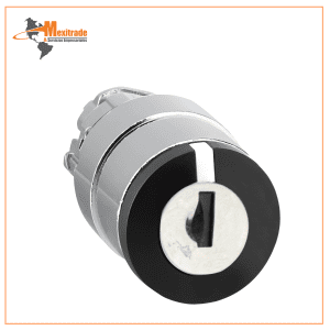 Cierre de cabeza de conmutador selector - 3 posiciones - Ø 22 - negro